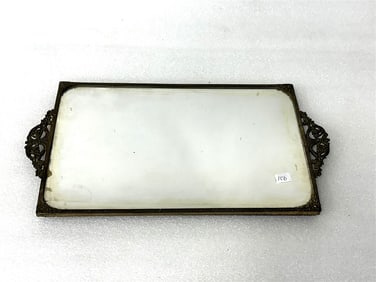 Antique Gilt and Mirrored Dresser Tray