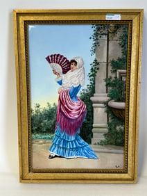 Painting on Porcelain Sgd.