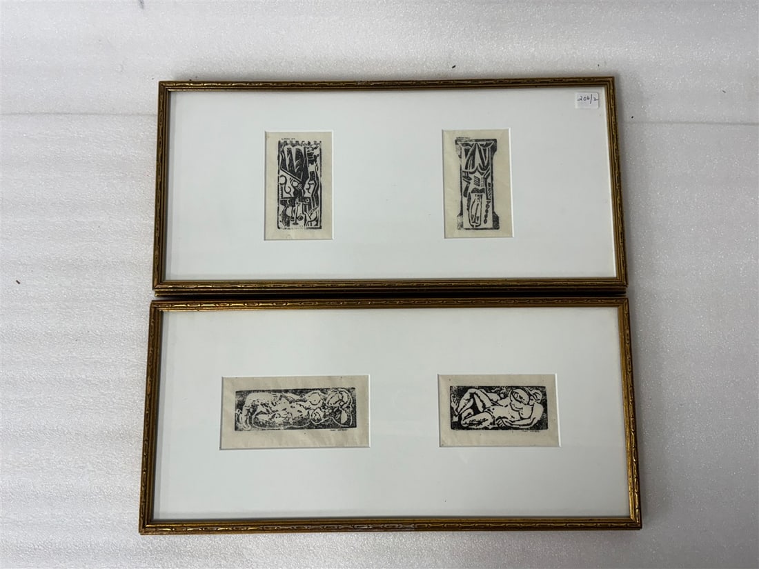 Max Weber Woodblock Prints Signed (1 of 4)