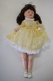 Bisque Head Sleep Eye Vintage Doll
