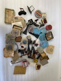 Antique Violin Accessories in Box (100 plus)