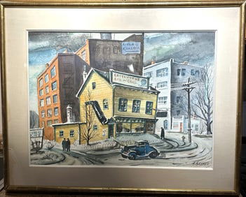 Henry Gasser; Important American Watercolor Signed