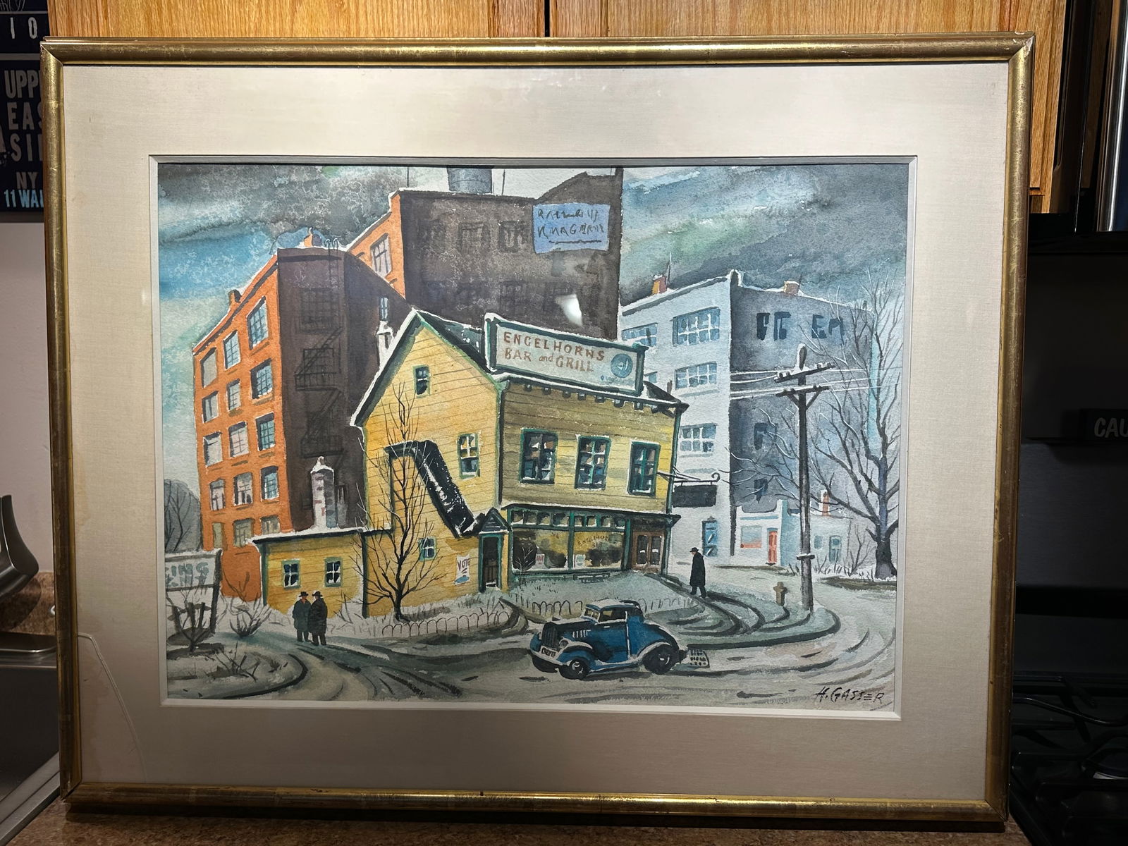 Henry Gasser; Important American Watercolor Signed (1 of 7)