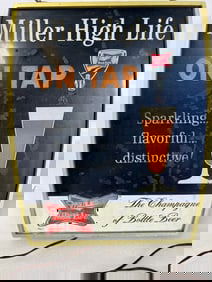 Vintage Miller High Life Beer Sign