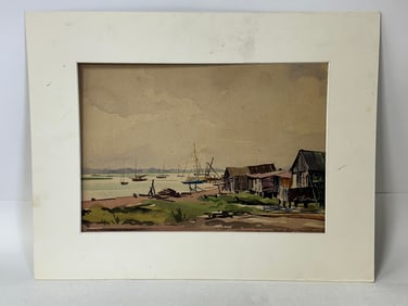 Hugh Southworth. Original Watercolor, Sgd