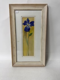 Watercolor, Iris, Framed