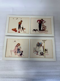 Norman Rockwell Embossed Prints (4)