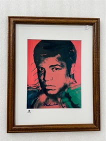 Muhammed Ali Sgd Lithograph with COA