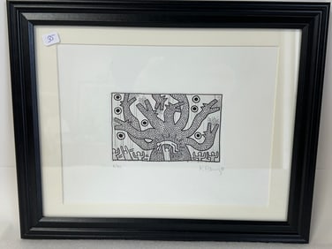 Keith Haring Lithograph Sgd.
