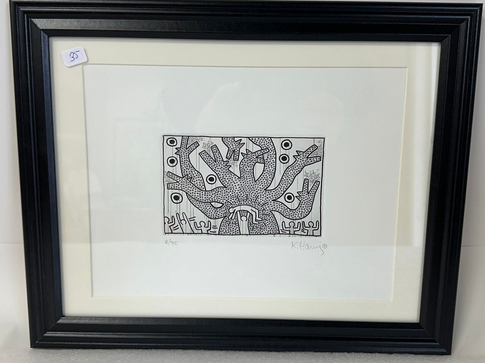 Keith Haring Lithograph Sgd. (1 of 3)