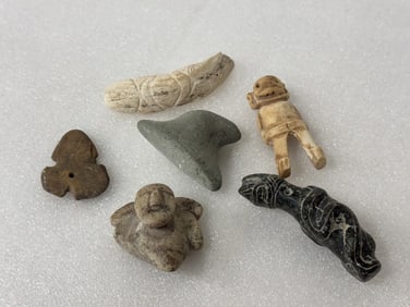 Miniature Pcs. Taino Arawak Stone Figures (6)