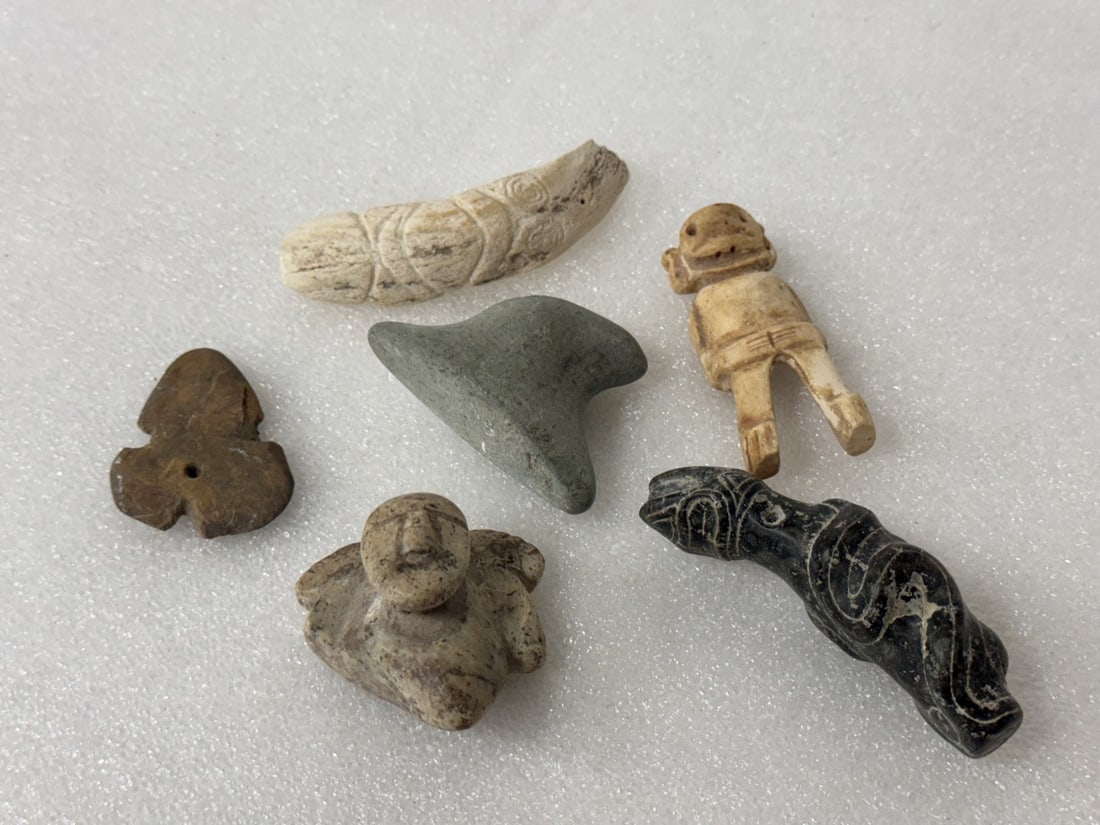 Miniature Pcs. Taino Arawak Stone Figures (6) (1 of 2)