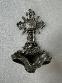 Silverplate Holy Water Font