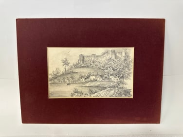 Superb 18th C. Graphite Drawing