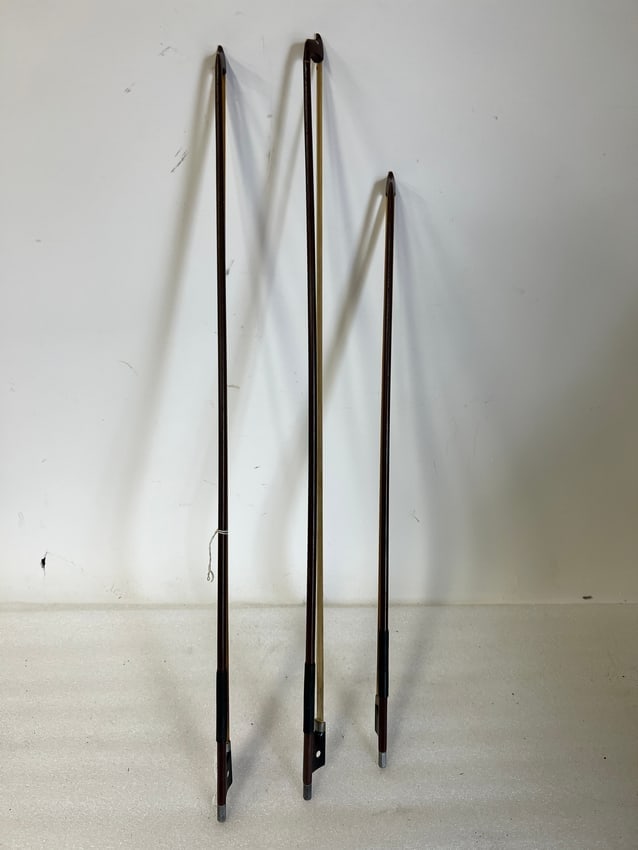 Antique Violin Bows (3) All Sgd. Glasser (1 of 1)