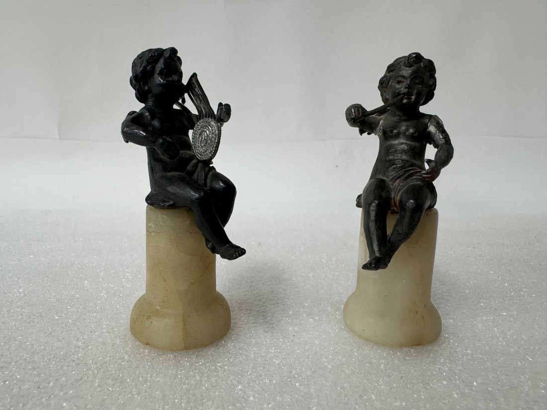 Pr. 19th C, Bronze Musicians (1 of 3)
