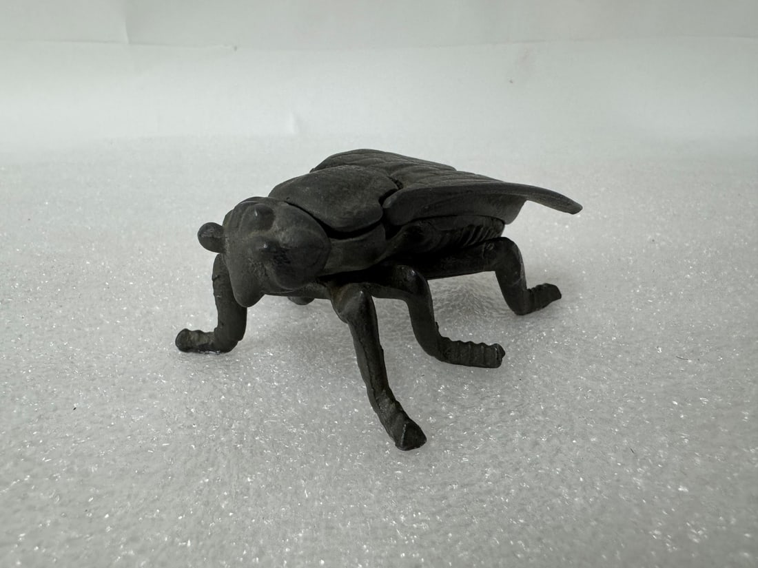 Unusual Cast Iron Beetle Box (1 of 3)