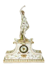 Fine 19thC. French Porcelain Mantle Clock