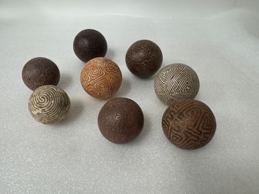 Taino Arawak Stoneware Balls (8)