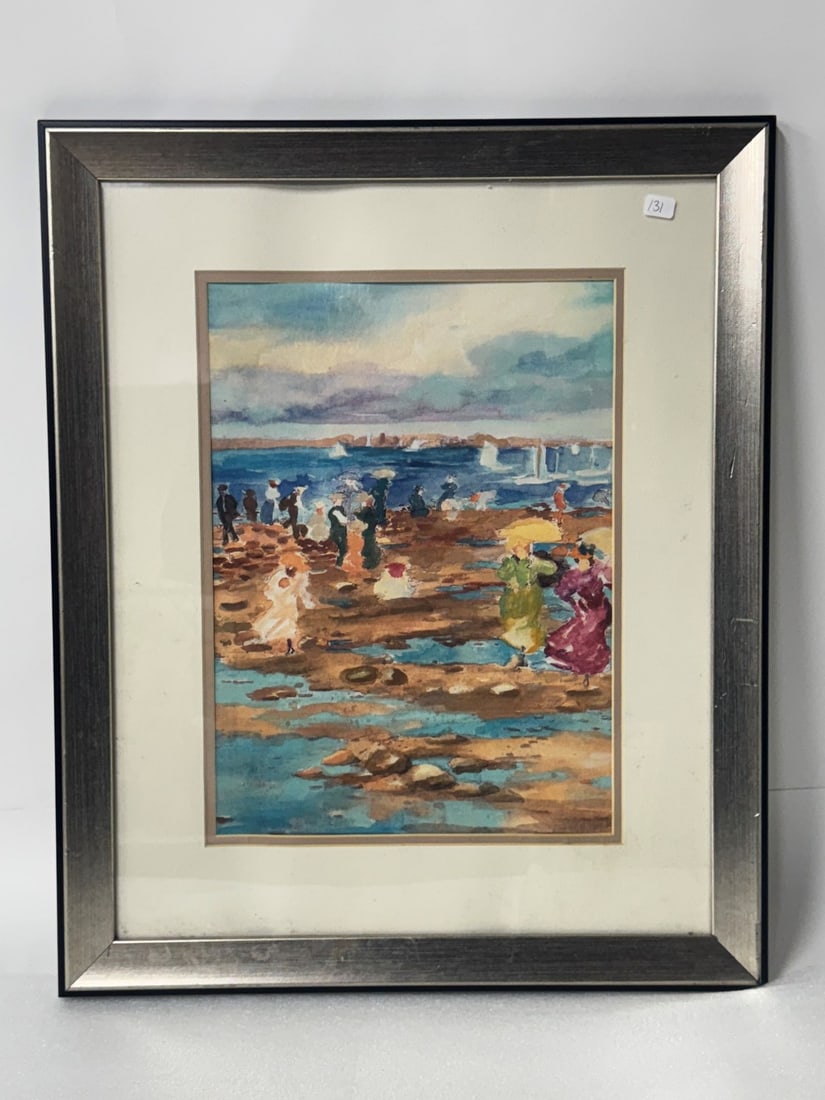 Beach Scene Print After Prendergast (1 of 3)