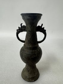 Pre Ming Bronze Vase Yuan Dynasty