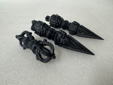 Tibetan Monk's Hard Stone Implements (3)