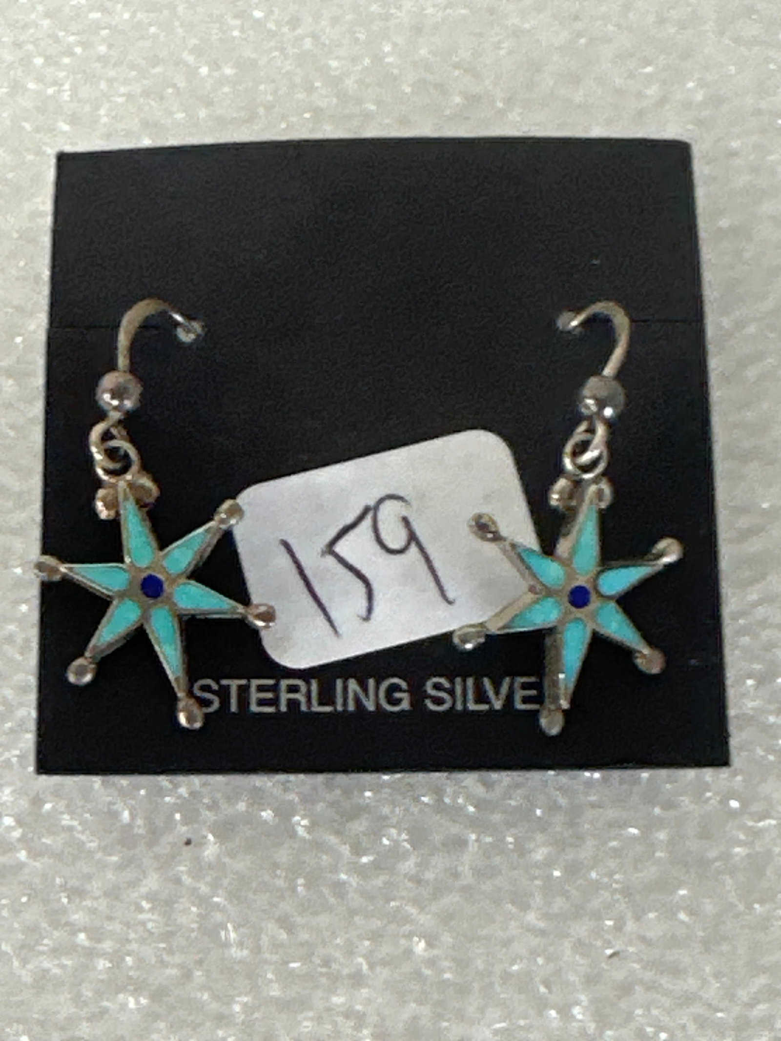 Bench Crafted Sterling Silver Earrings: Star Form