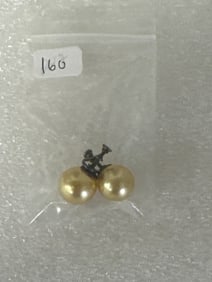 Pr. Antique Natural Pearl Earrings