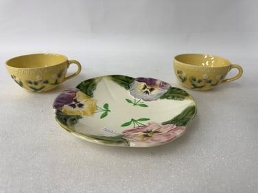 French & Portugese Pottery Lot (3)