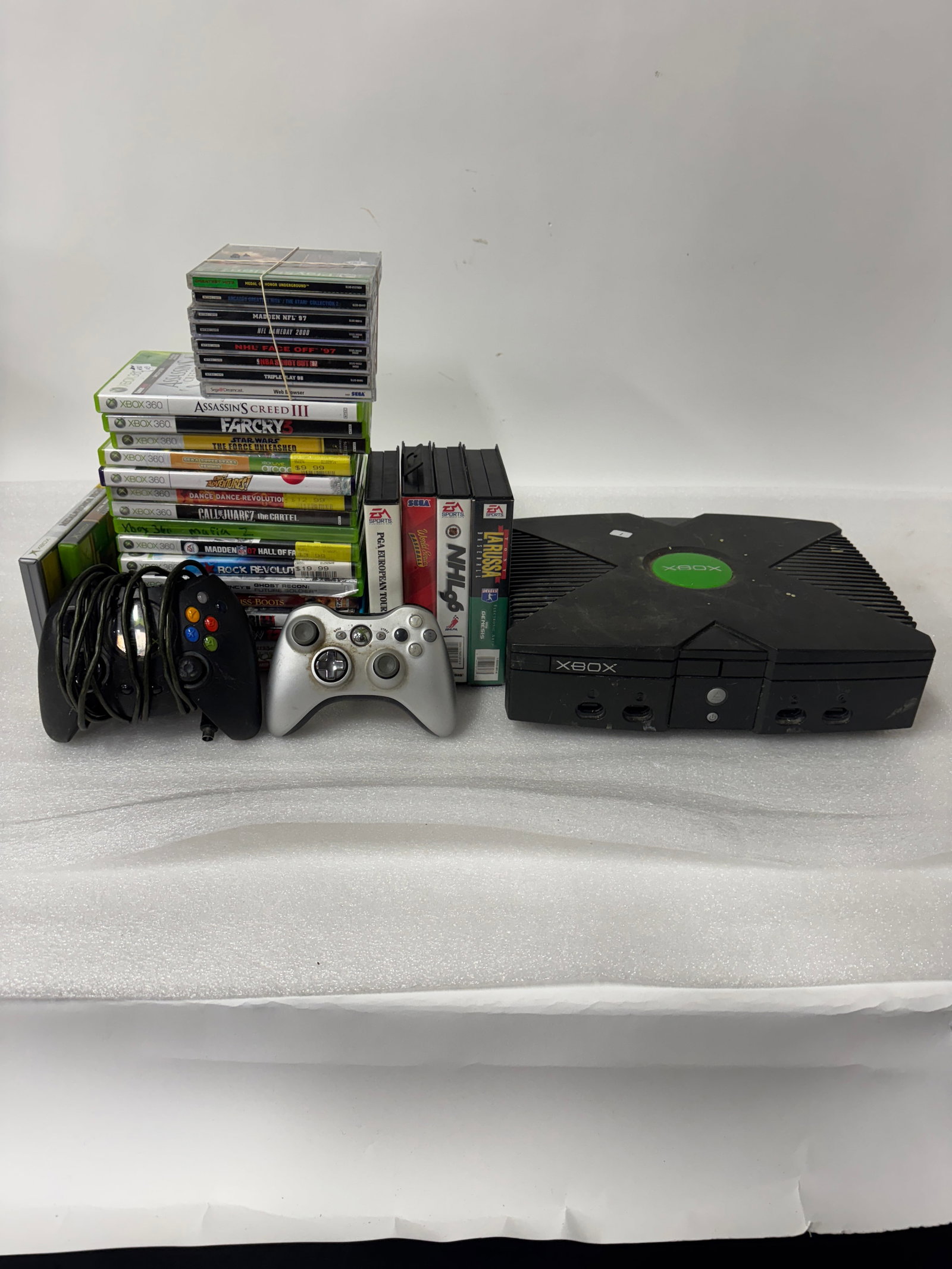 Video Game System Lot: Two boxes.