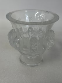 Lalique Vase Bas Relief Decorations