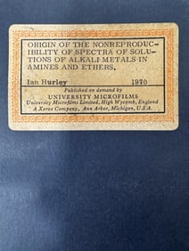 Origin of the Non Reproducibility of Spectra of Soluvltions Books (3)
