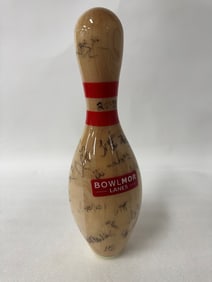 Signed Bowlmore Lanes Bowling Pin