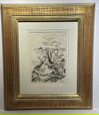 Thomas Hart Benton; 20thC. American Regionalist Drawing "Cotton Pickers" Signed