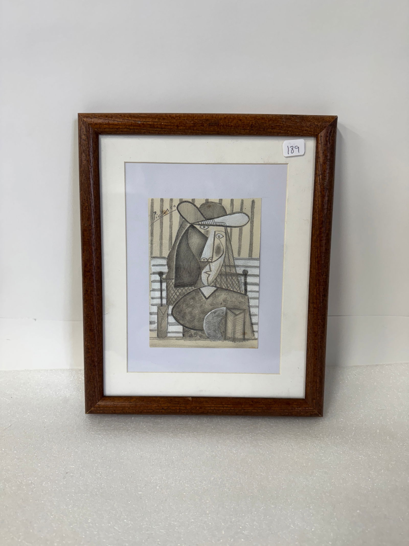 Pablo Picasso Signed Graphite Drawing (1 of 3)