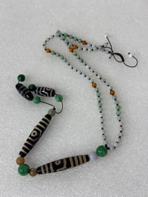 Sino-Tibet Jade and Hardstone necklace