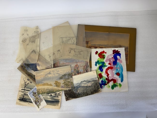 Various Artworks & Illustrations: Various medium, some signed & dated.