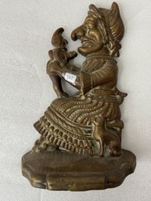 Antique Punch and Judy Doorstop