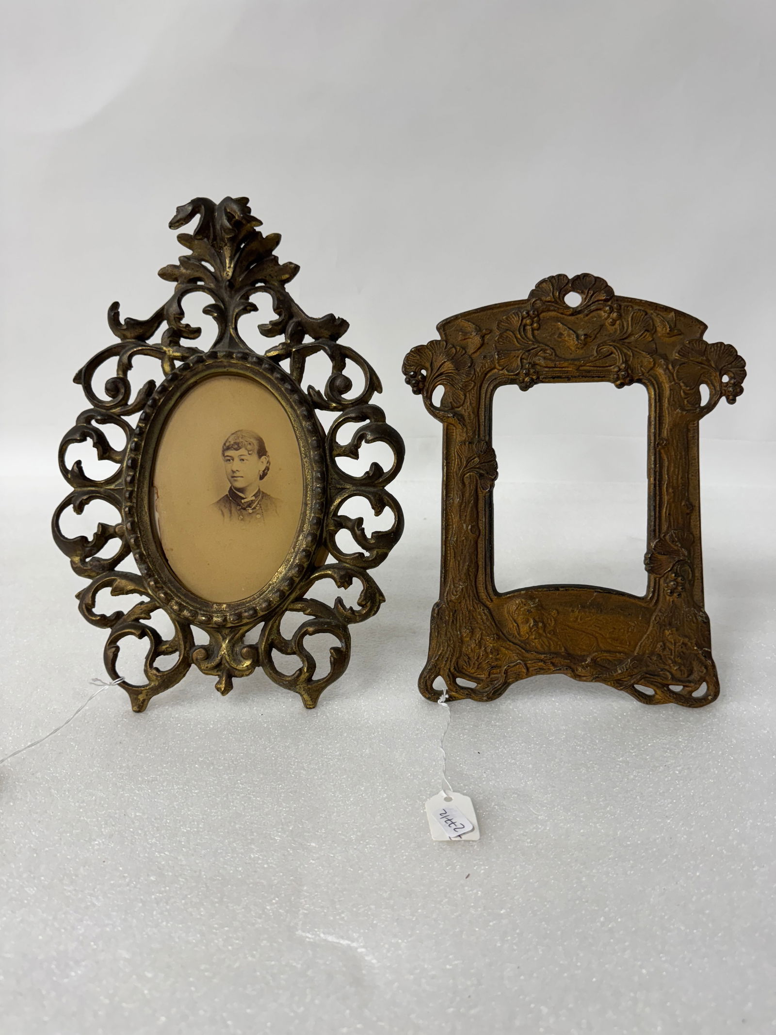 Antique Brass Picture Frames (2) (1 of 2)
