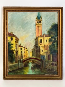 William LaPlante. Oil. Venice. Sgd.