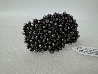 Pewter Belt Buckle. Group of Skulls