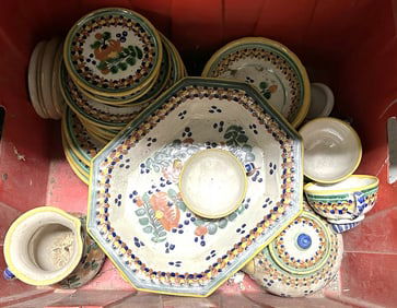 Large lot of Spanish Pottery China (38)