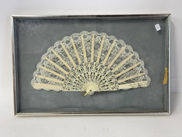 Antique Fan in Frame