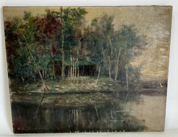 Signed Oil on Canvas. Landscape