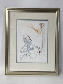 Salvadore Dali Etching Signed