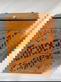 Jersey Coffee Wooden Store Bin