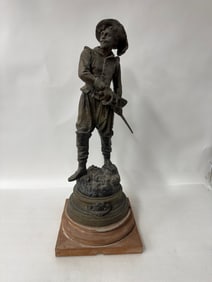 Vintage Figure of a Cavalier on Stand