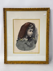 Remier Ltd. Ed, Litho Wistful Girl