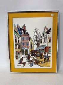 Print. Street Scene Dumas