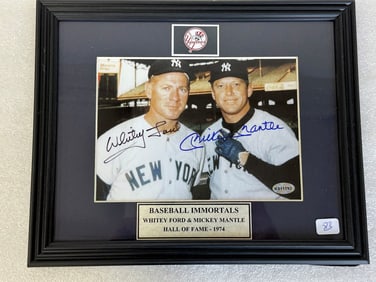 Mantle/Ford Photo Sgd.COA